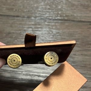 Men’s 12 gauge shot gun shell cuff links. Perfect condition